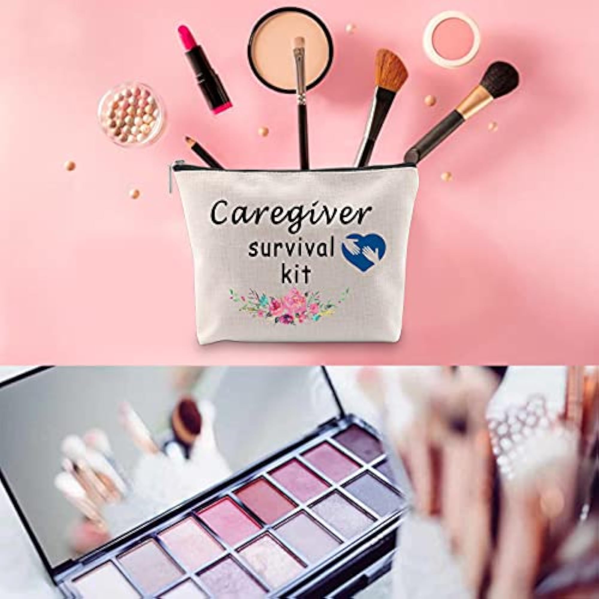 Caregiver Survival Kit Zipper Pouch Makeup Bag Gift